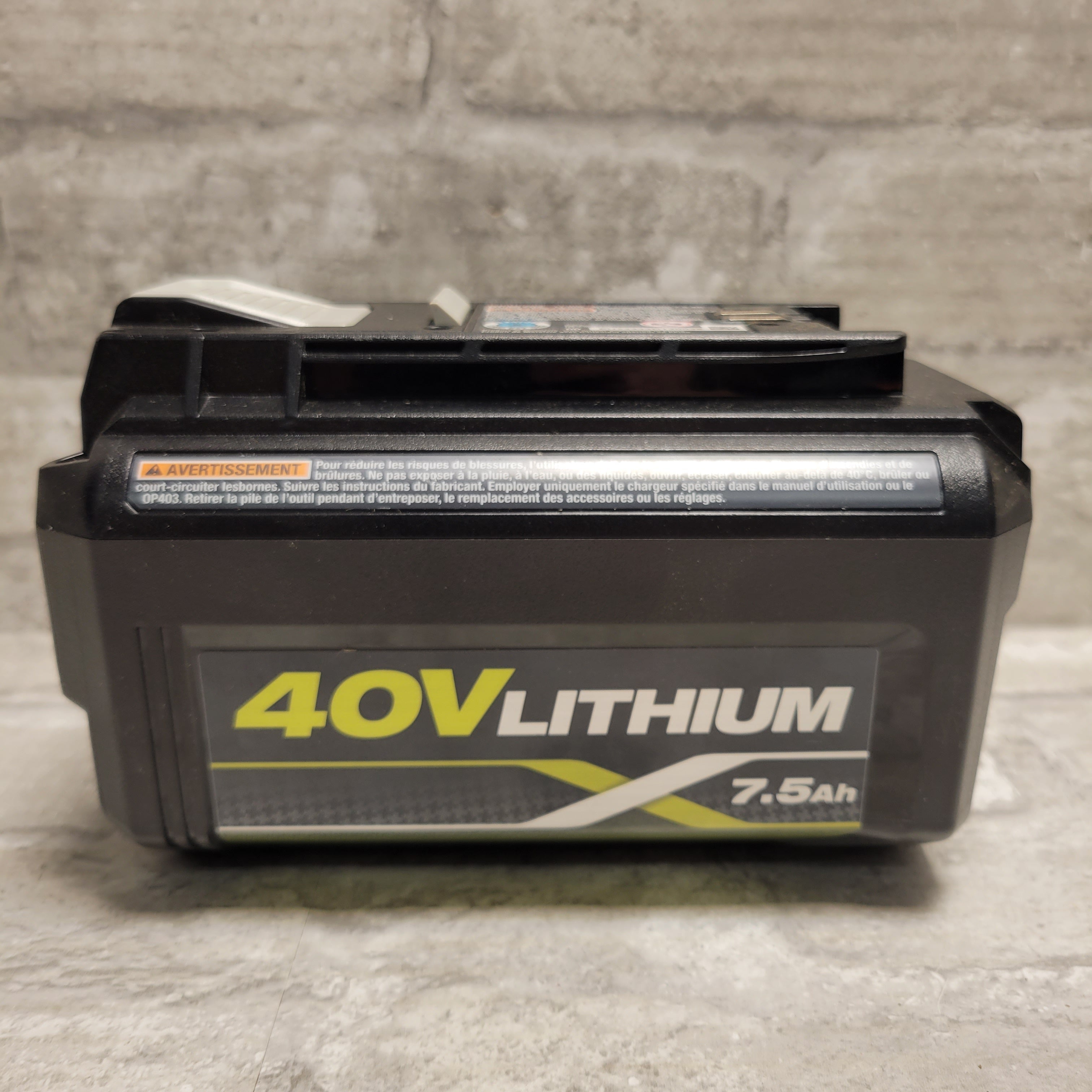 Ryobi OP40752 40v 7.5Ah Lithium Ion shops High Capacity Battery