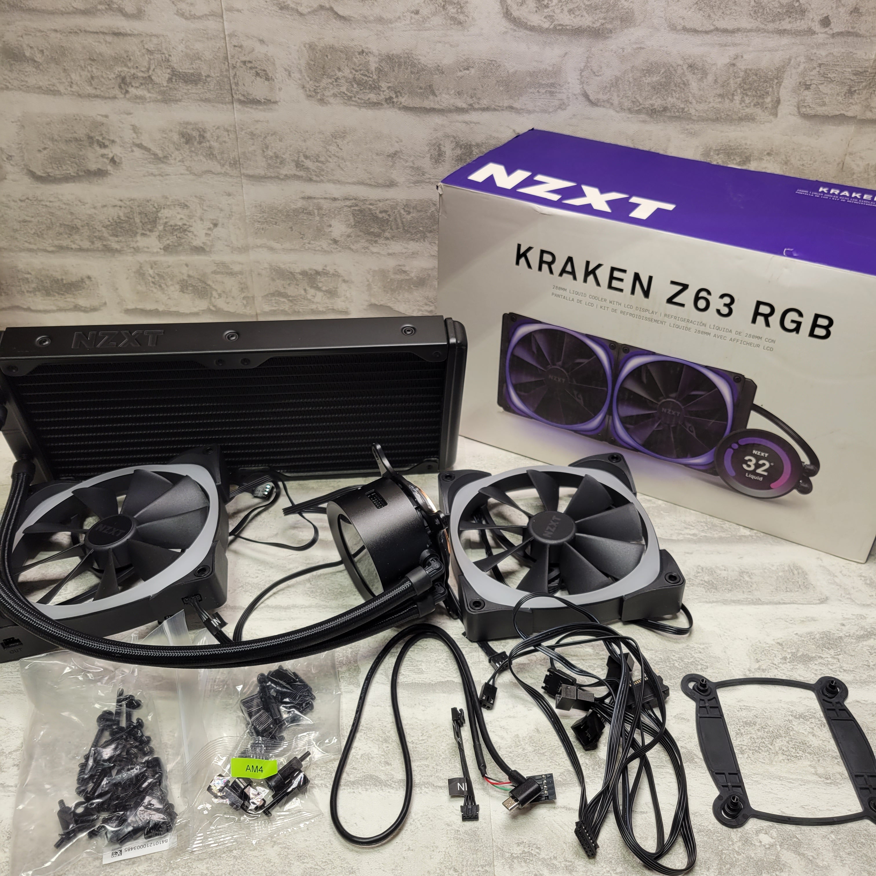 NZXT Kraken Z63 RGB 280mm - RL-KRZ63-R1 - AIO RGB CPU Liquid Cooler