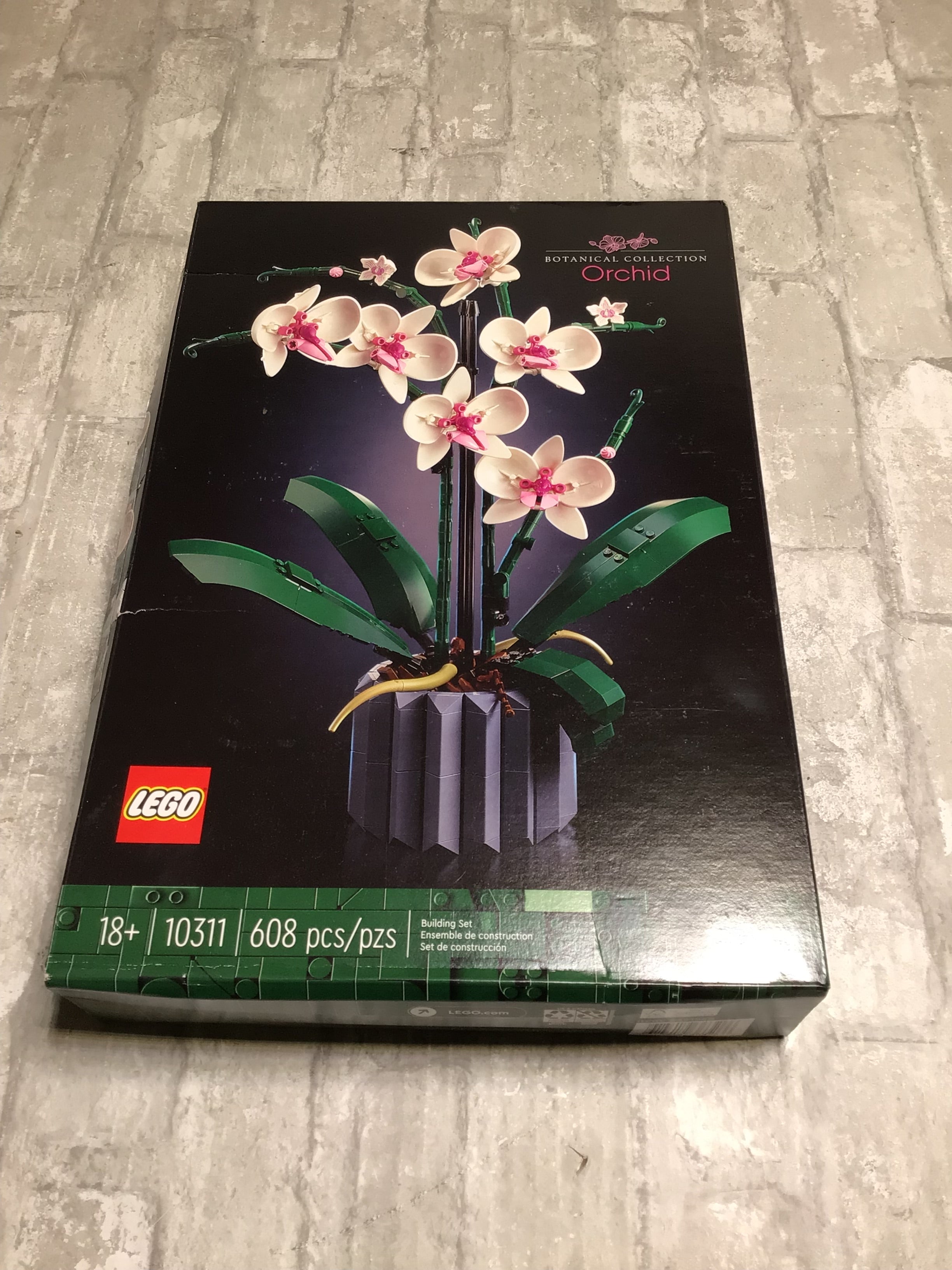 LEGO Icons Orchid Artificial Plant, Building Set with Flowers