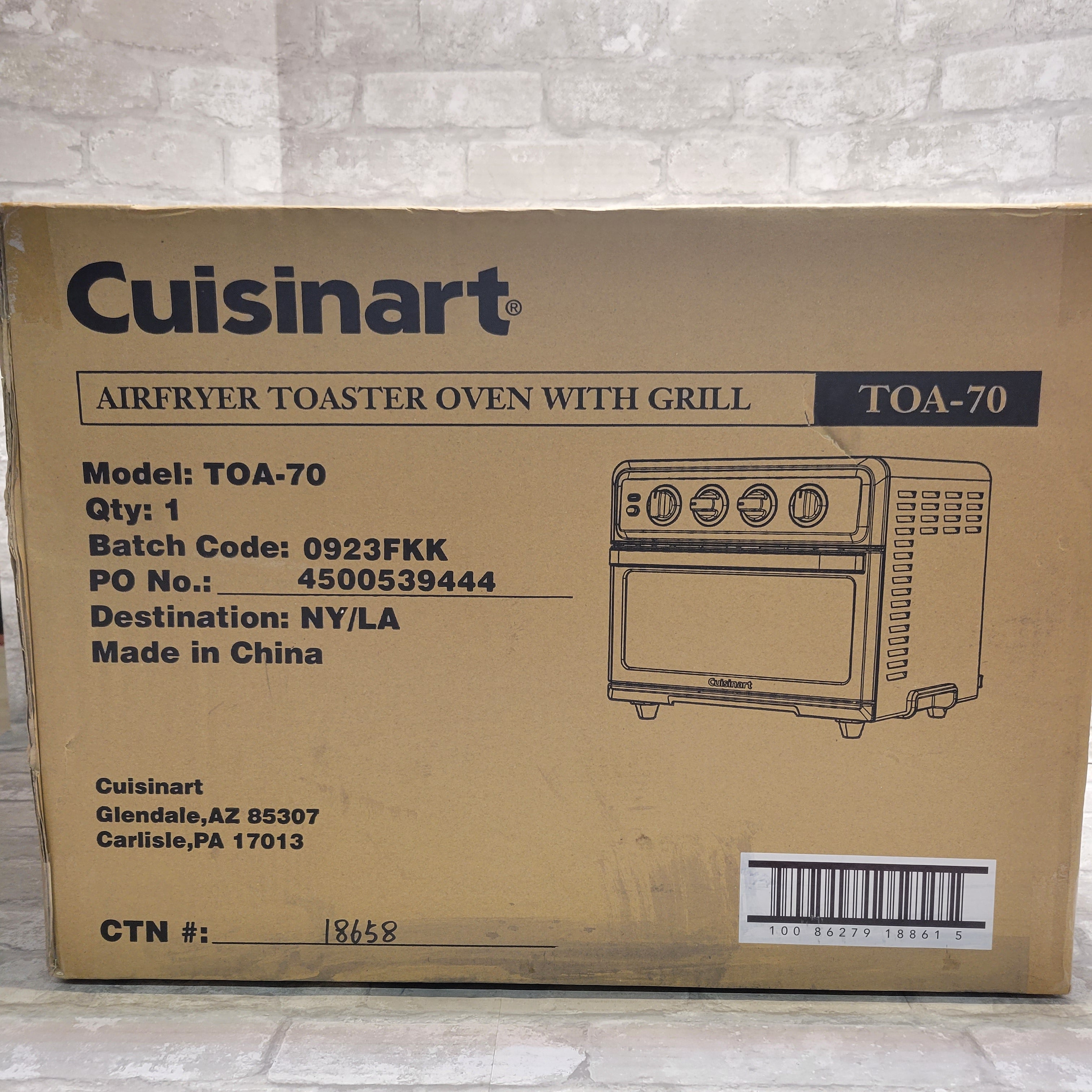Cuisinart Air Fryer Toaster Oven w/Grill - Stainless Steel - TOA-70
