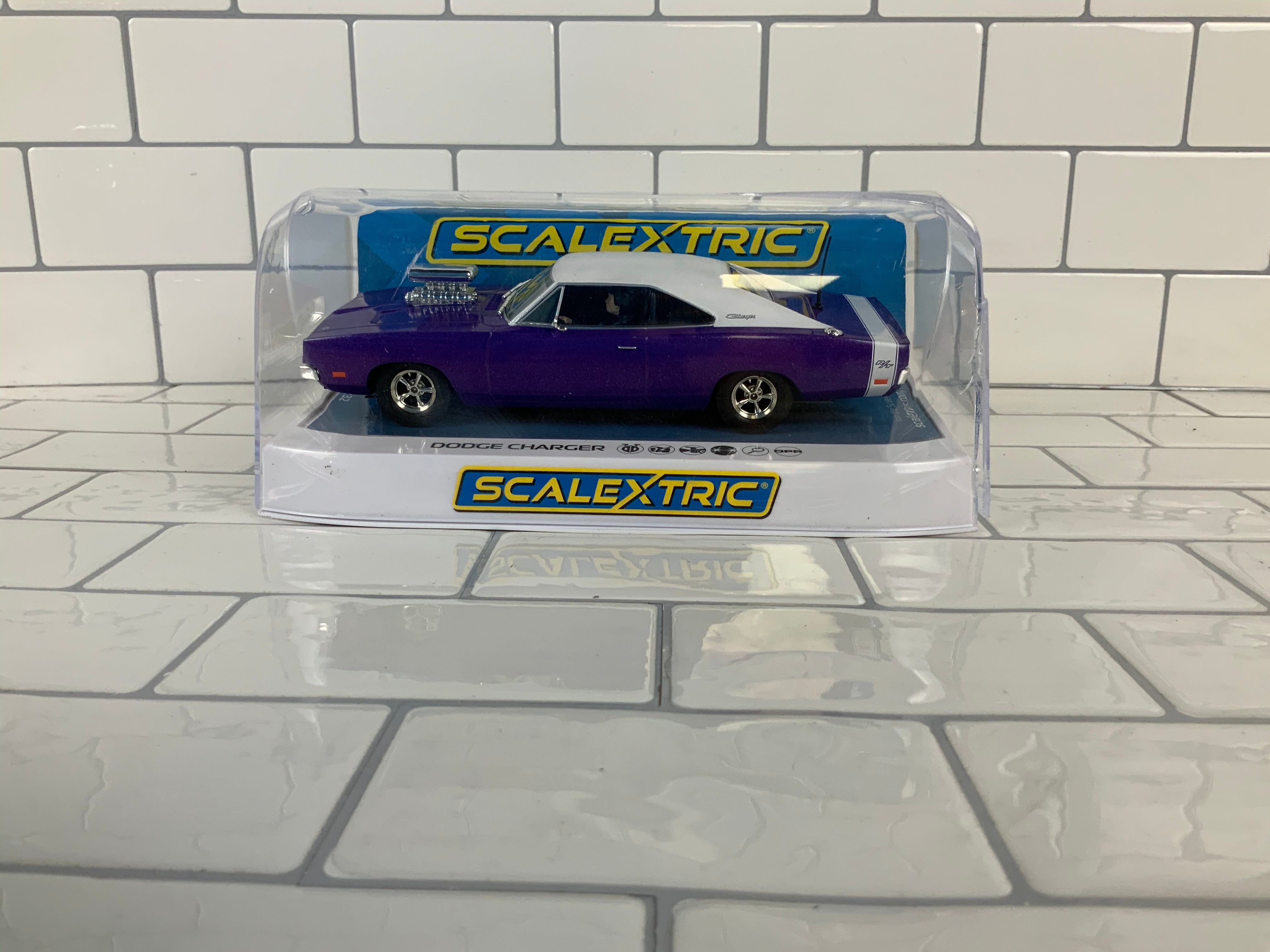C4148 Scalextric Dodge Charger R/T - Purple 1:32 Slot Car