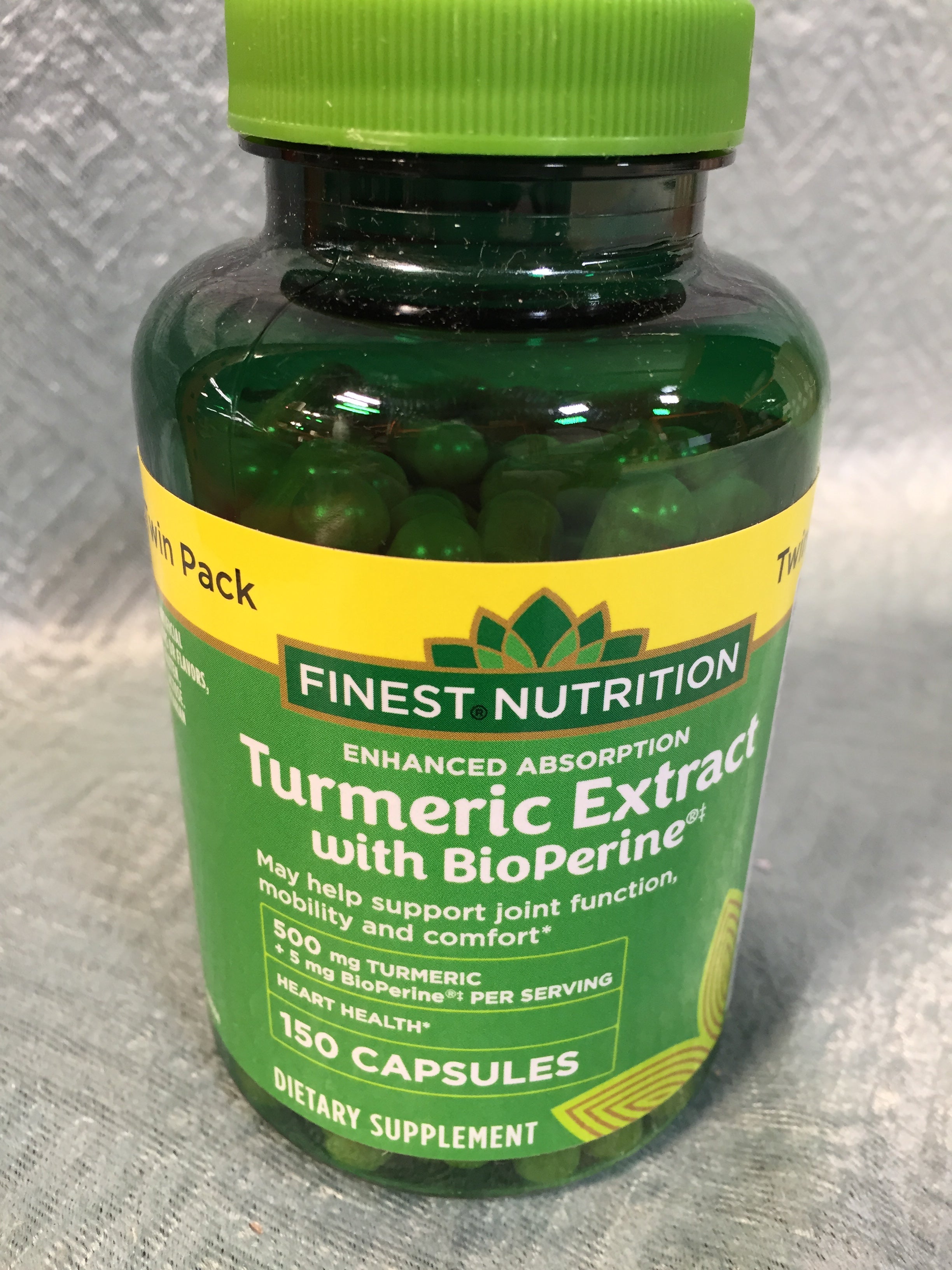 Finest Nutrition Turmeric Heart Health 500 Mg 150 Caplets