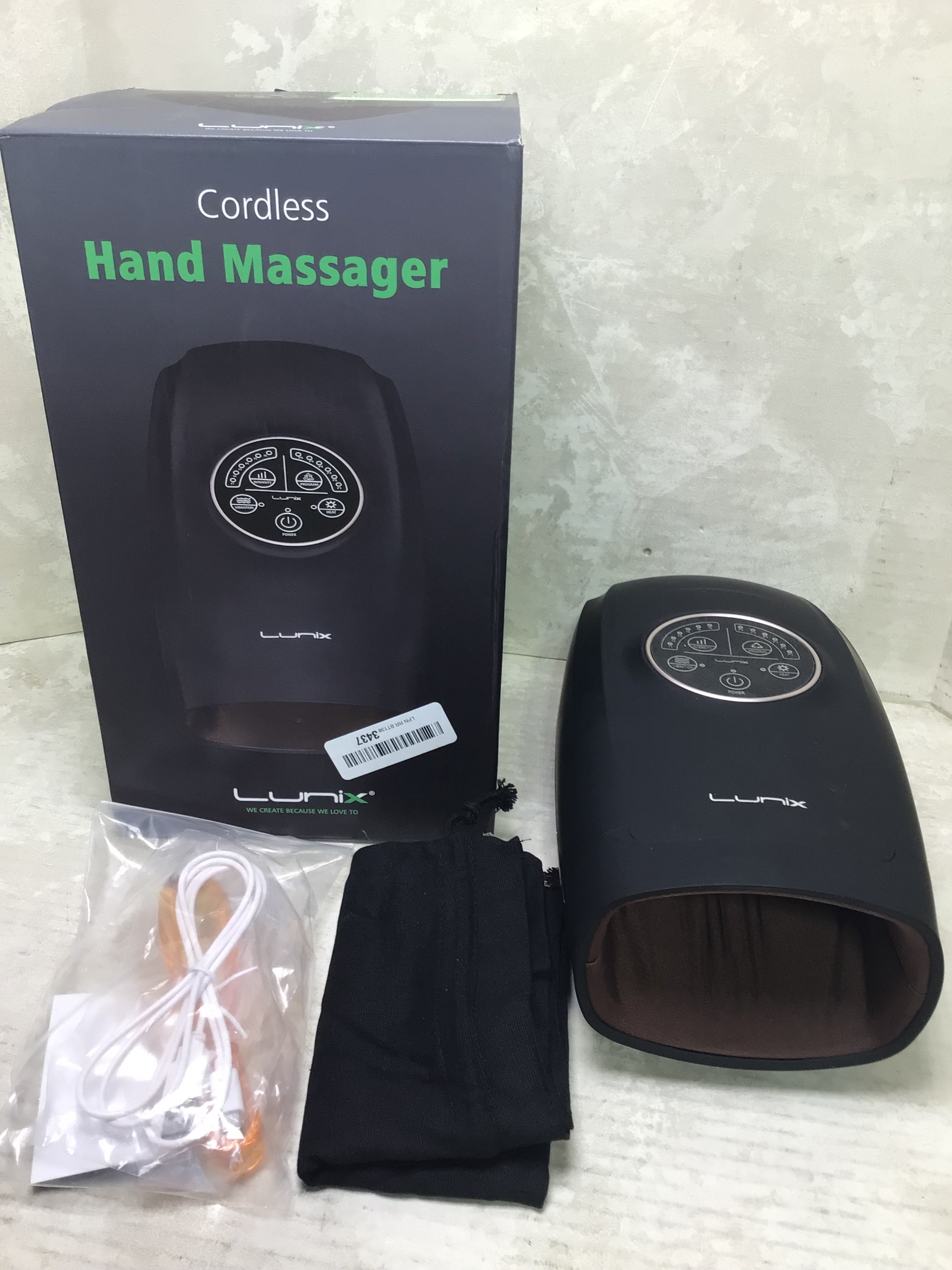 Lunix Lx3 Cordless Electric Hand Massager With Compression Tested