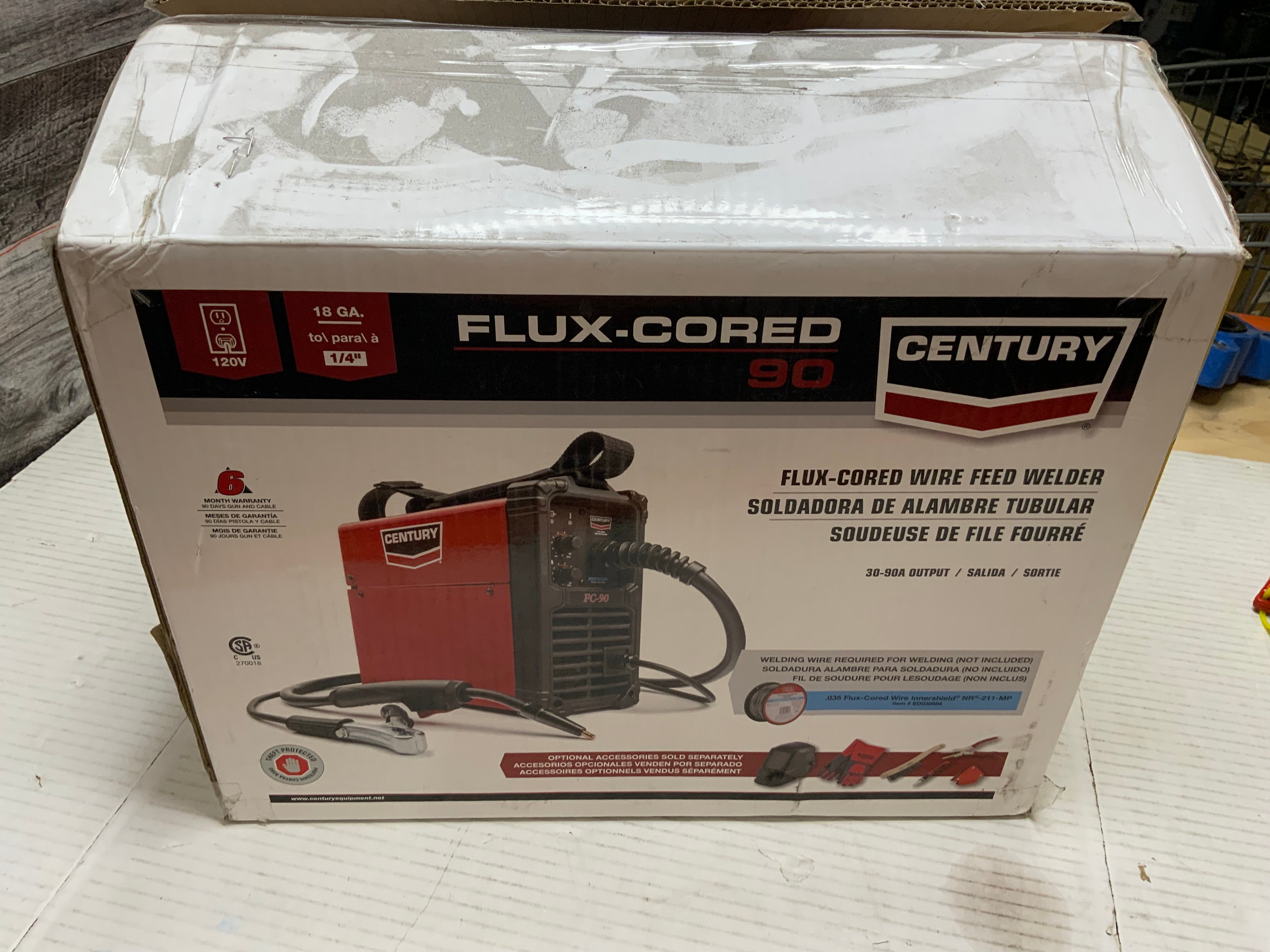 Lincoln Electric Fc90 Flux Core Wire Feed Welder And Gun 2244