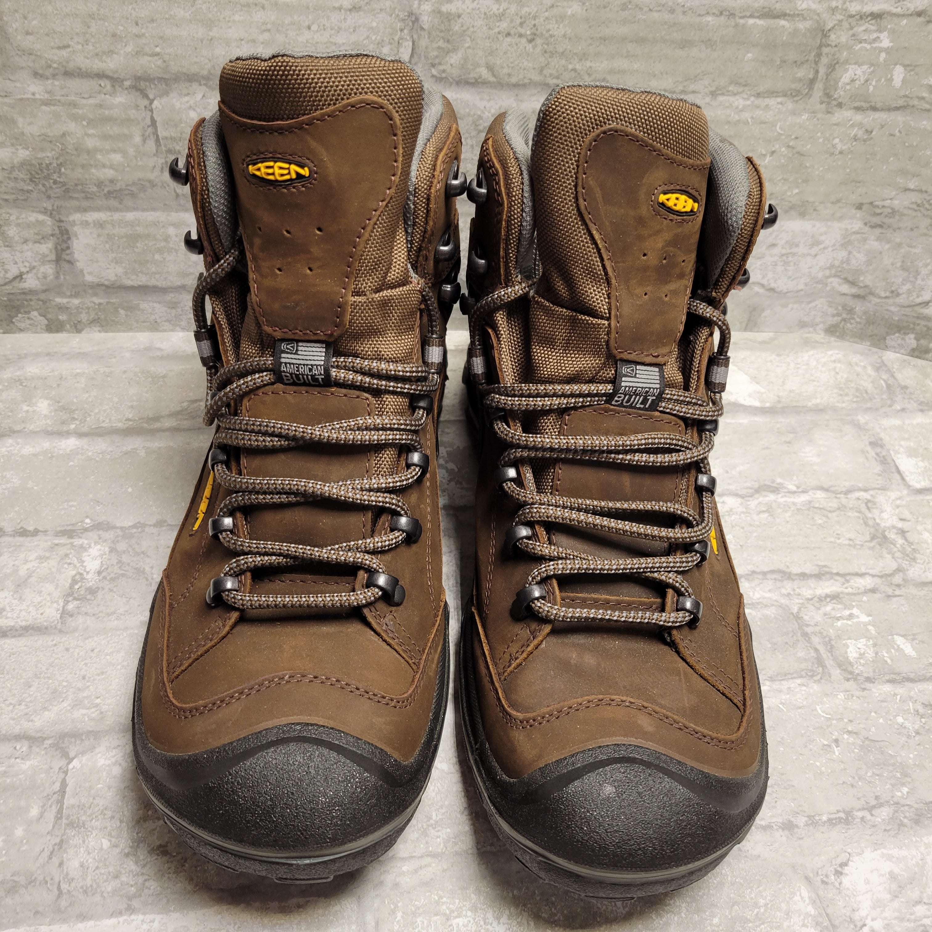 Keen Durand II Men's Hiking Boots Mid WP Leather Waterproof, Brown 13