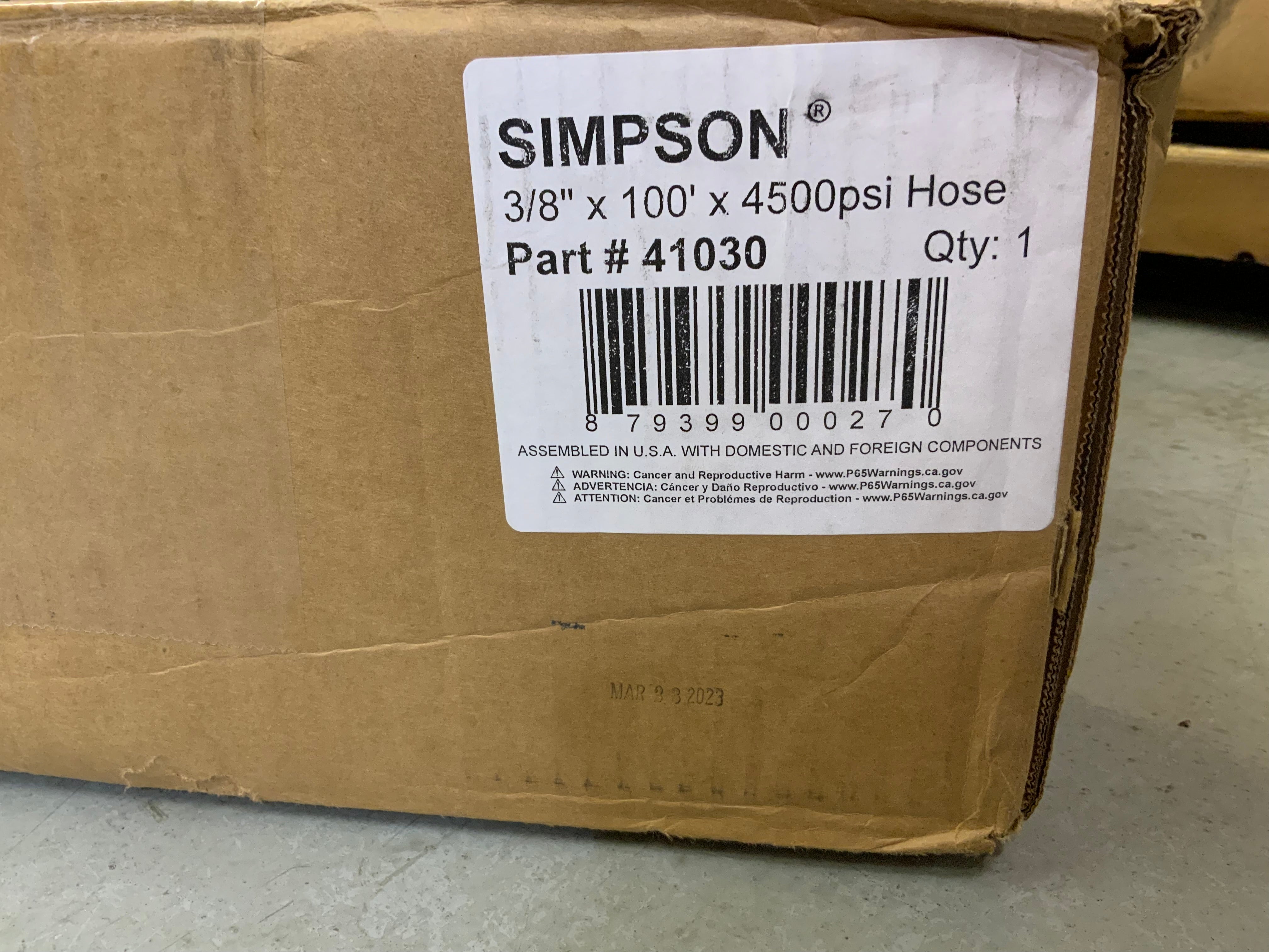  Simpson Cleaning 41030 Monster Series 4500 PSI