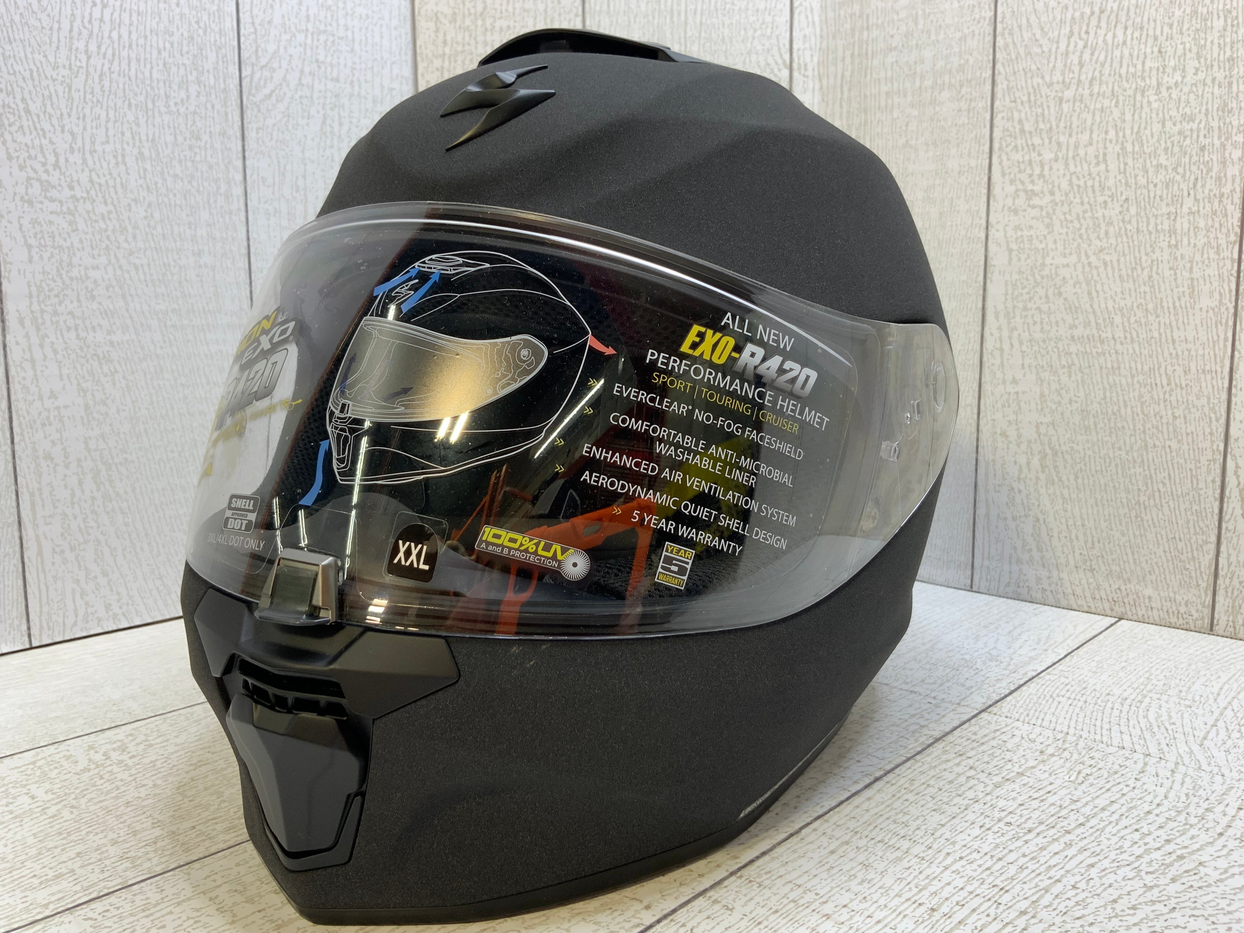 Scorpion Exo R420 Graphite Helmet 2 XL