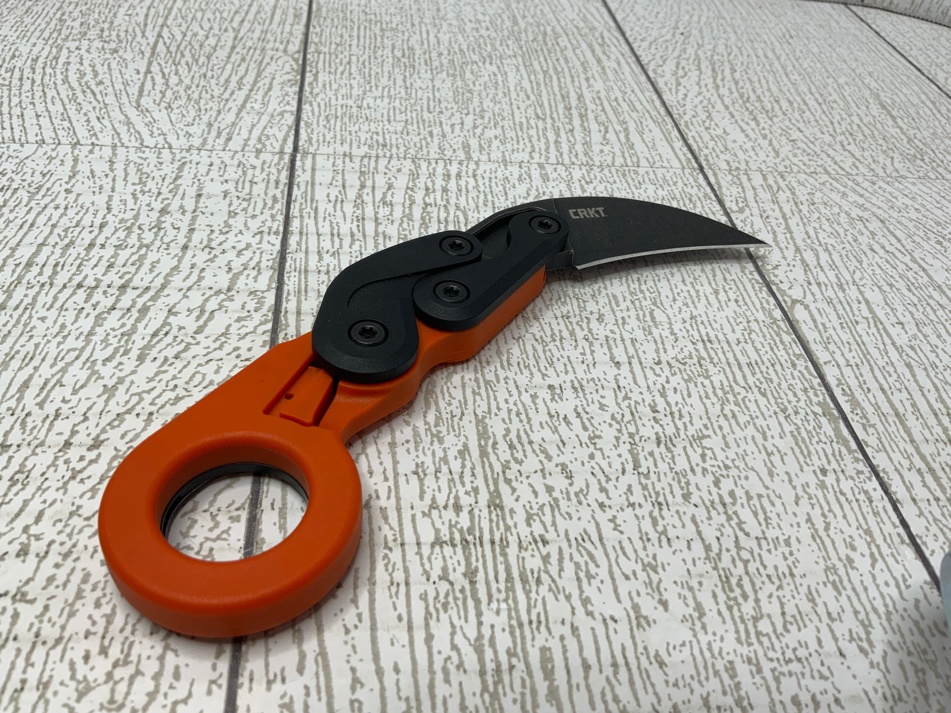 Crkt Provoke Orange Kinematic Edc Folding Pocket Knife Morphing Karam