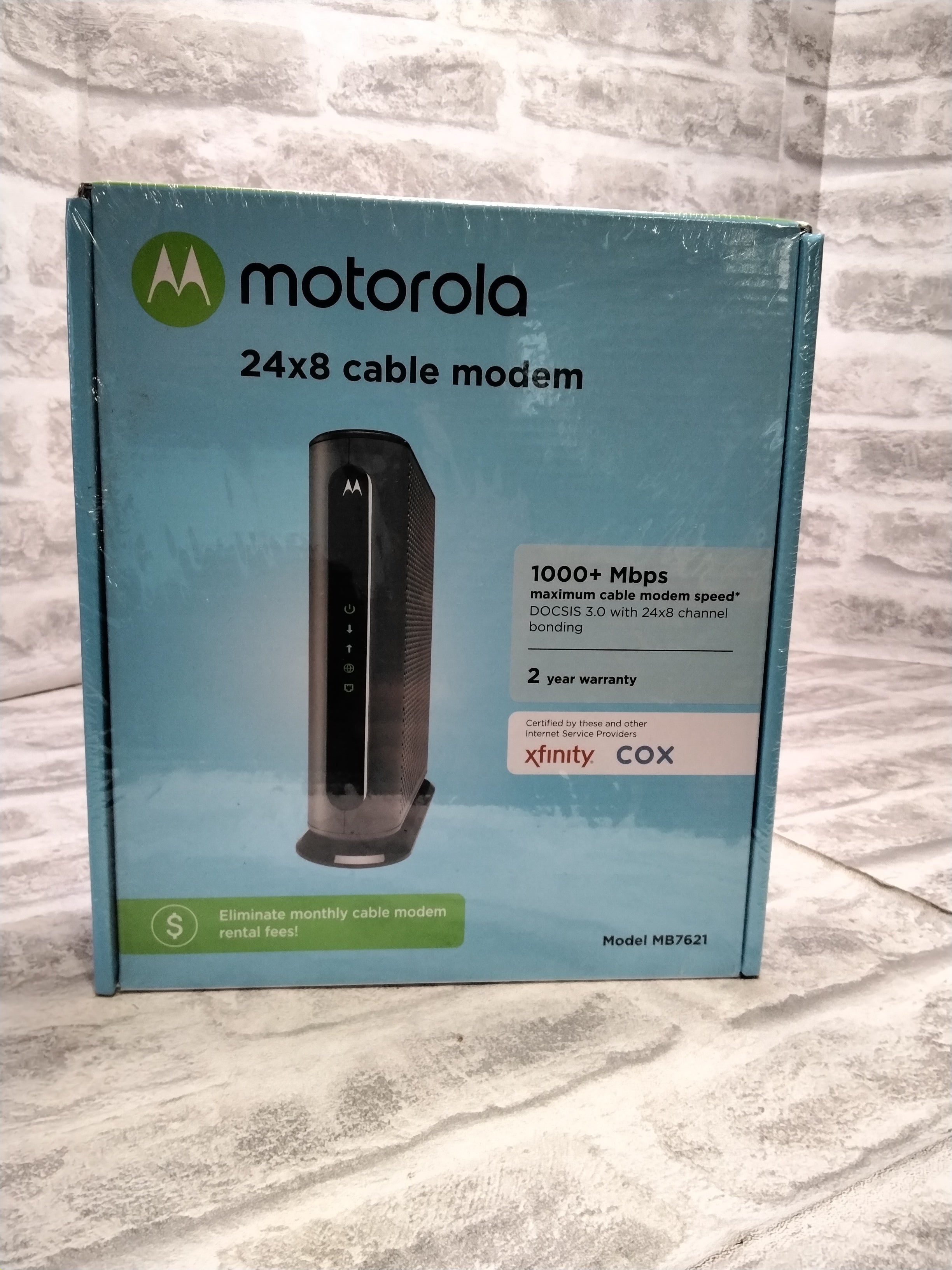 Motorola MB7621 Cable Modem | Pairs With Any WiFi Router