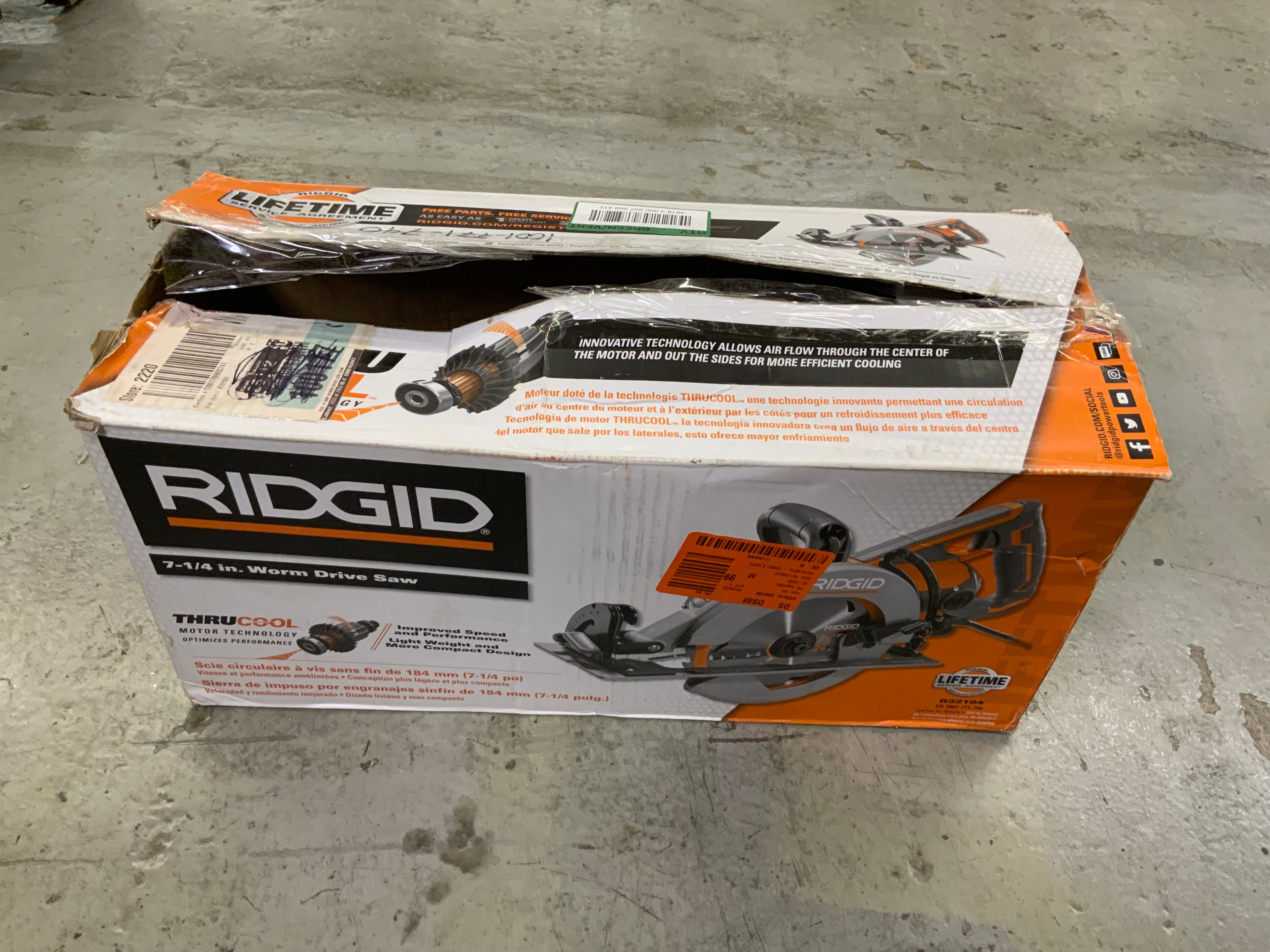 Ridgid R32104 THRUCOOL 7-1/4 in. Worm Drive Circular Saw