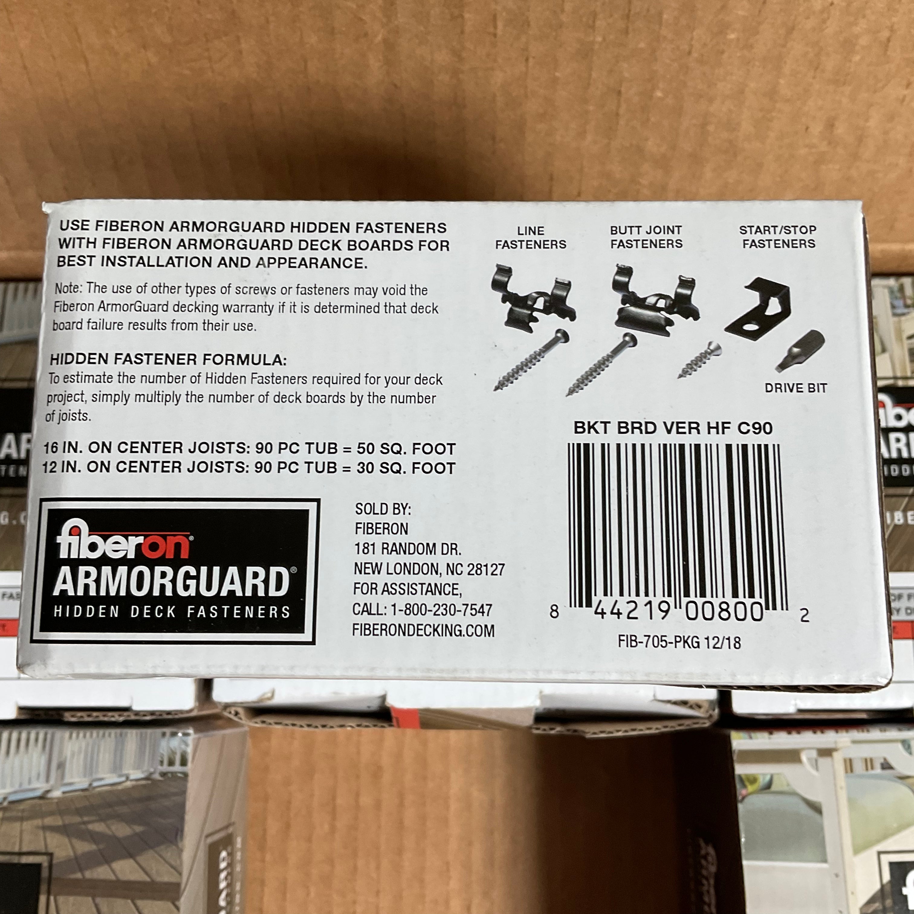 Fiberon ArmorGuard Hidden Deck Fastener Kit (6 Boxes)