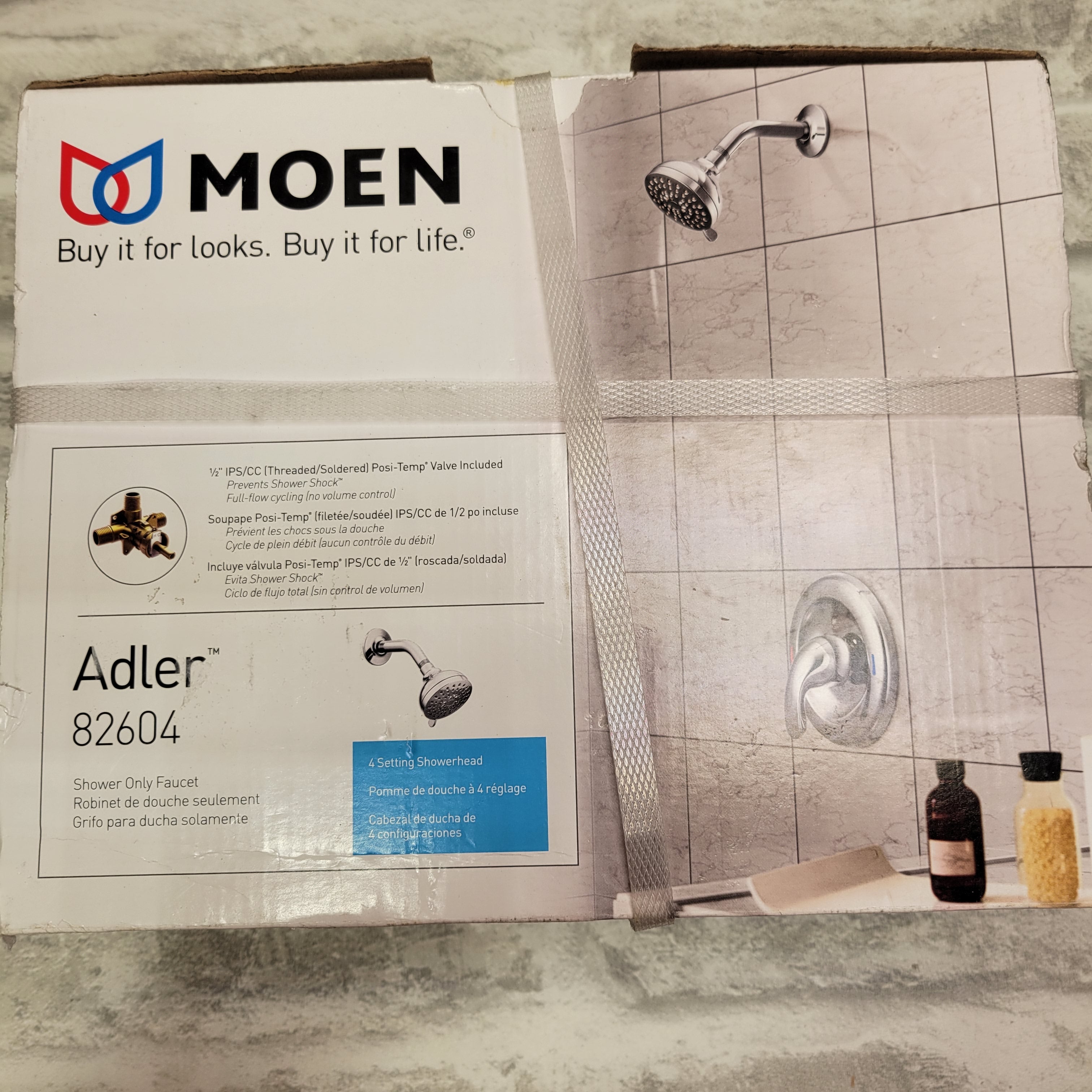 Moen 82604 Adler Tub & Shower Faucet, Chrome