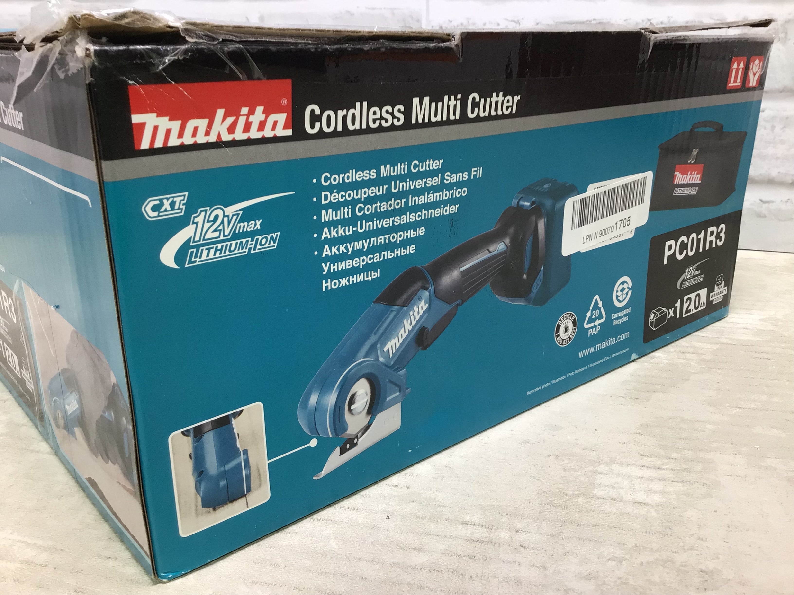 Makita PC01R3 12V max CXT® Lithium-Ion Cordless Multi-Cutter Kit (2.0A